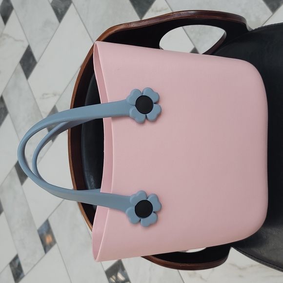 Rubber Tote Charm Bag with 3 Handmade Charms - Picture 2 of 2